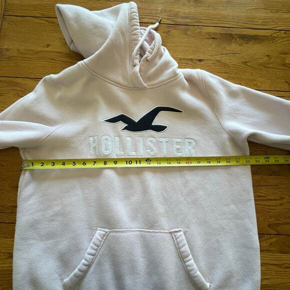 Hollister Y2K Pink Hoodie Women’s Sz Large Pullover Embroidered Spellout - Picture 7 of 10